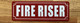 HPD FIRE RISER SIGN