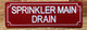 SPRINKLER MAIN DRAIN SAFETY SIGN