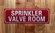 NYC SPRINKLER CONTROL VALVE SIGN