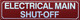 ELECTRICAL MAIN SHUT OFF SAFETY SIGN