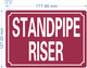 HPD STANDPIPE RISER SIGN
