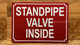 FD STANDPIPE VALVE INSIDE SIGN