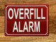 NYC OVERFILL ALARM SIGN