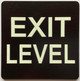 HPD ELEVATOR FLOOR NUMBER THE LEXINGTON AVE LINE (EXIT LEVEL) SIGN