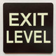 ELEVATOR FLOOR NUMBER THE LEXINGTON AVE LINE (EXIT LEVEL) COMPLIANCE SIGN