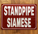 FD STANDPIPE SIAMESE SIGN