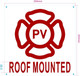 FD PV ROOF MOUNTED SIGN/PHOTOVOLTAIC ROOF MOUNTED SYSTEM SIGN