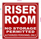 FD REFLECTIVE RISER ROOM SIGN