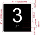 NYC ELEVATOR FLOOR NUMBER THE LEXINGTON AVE LINE (3RD FLOOR) SIGN