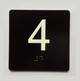 ELEVATOR FLOOR NUMBER THE LEXINGTON AVE LINE (4TH FLOOR) COMPLIANCE SIGN