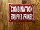 FD COMBINATION STANDPIPE & SPRINKLER SIGN