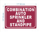 FD COMBINATION AUTO SPRINKLER AND STANDPIPE SIGN