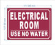 HPD ELECTRICAL ROOM SIGN