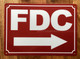 FDC RIGHT ARROW SAFETY SIGN