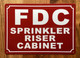 NYC FDC SPRINKLER RISER CABINET SIGN