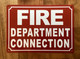 FIRE DEPARTMENT CONNECTION SAFETY SIGN