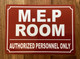 NYC MEP ROOM SIGN/MECHANICAL