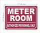FD METER ROOM SIGN