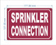 HPD SPRINKLER CONNECTION SIGN