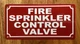 NYC FIRE SPRINKLER CONTROL VALVE SIGN