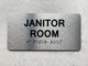 JANITOR ROOM Sign