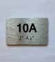 Apartment Number Unit 10A Braille Sign