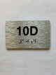 Apartment Number unit 10D Hpd Sign