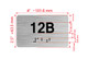 Apartment Number unit 12B Hpd Sign
