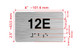 Apartment Number unit 12E Ada Sign