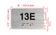 Apartment Number Unit 13E Sign