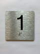 Elevator Floor Number / Elevator Jamb Plate 1 Safety Sign