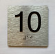 Elevator Floor Number / Elevator Jamb Plate 10 Braille Sign