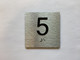 Elevator Floor Number / Elevator Jamb Plate 5 Hpd  Sign
