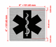 Elevator Jamb Plate STAR OF LIFE Ada Sign