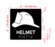 Elevator Floor Number / Elevator Jamb Plate helmet symbol Sign