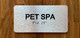 Pet Spa Sign with Raised Letters & Grade 2 Braille Sign