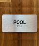 Pool Sign with Raised Letters & Grade 2 Safety Sign