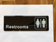 RESTROOM Restaurant Commercial Sign