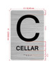 FLOOR C CELLAR Hpd Sign