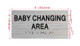 BABY CHANGING AREA Hpd Sign