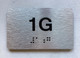 APT# 1G Braille SILVER