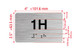 APT# 1H SILVER Hpd Sign