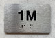 APT# 1M SILVER Braille Sign