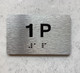 APT# 1P SILVER Ada Sign