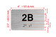 APT# 2B SILVER Sign