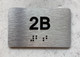 APT# 2B SILVER Hpd Sign