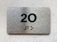 APT# 2O SILVER Braille Sign