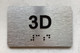 APT# 3D SILVER Compliance Sign
