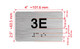 APT# 3E SILVER Hpd Sign