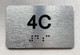APT# 4C SILVER Safety Sign